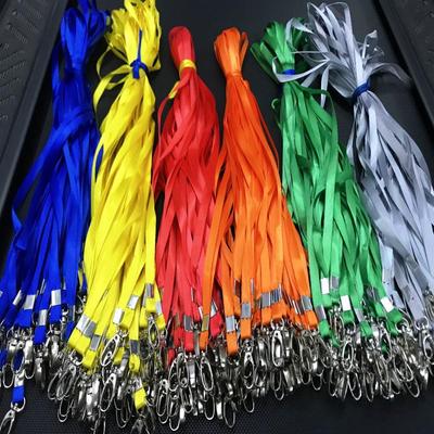 100-Pack Lanyard ID Holders, 1.0cm Wide, for Student and Exhibition Badges