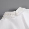 Perfect Match Korean Women'S Shirt False Collars Autumn Rhinestone White Cotton Fake Collar Decoration Ladies Half-Shirt Detachable Collars
