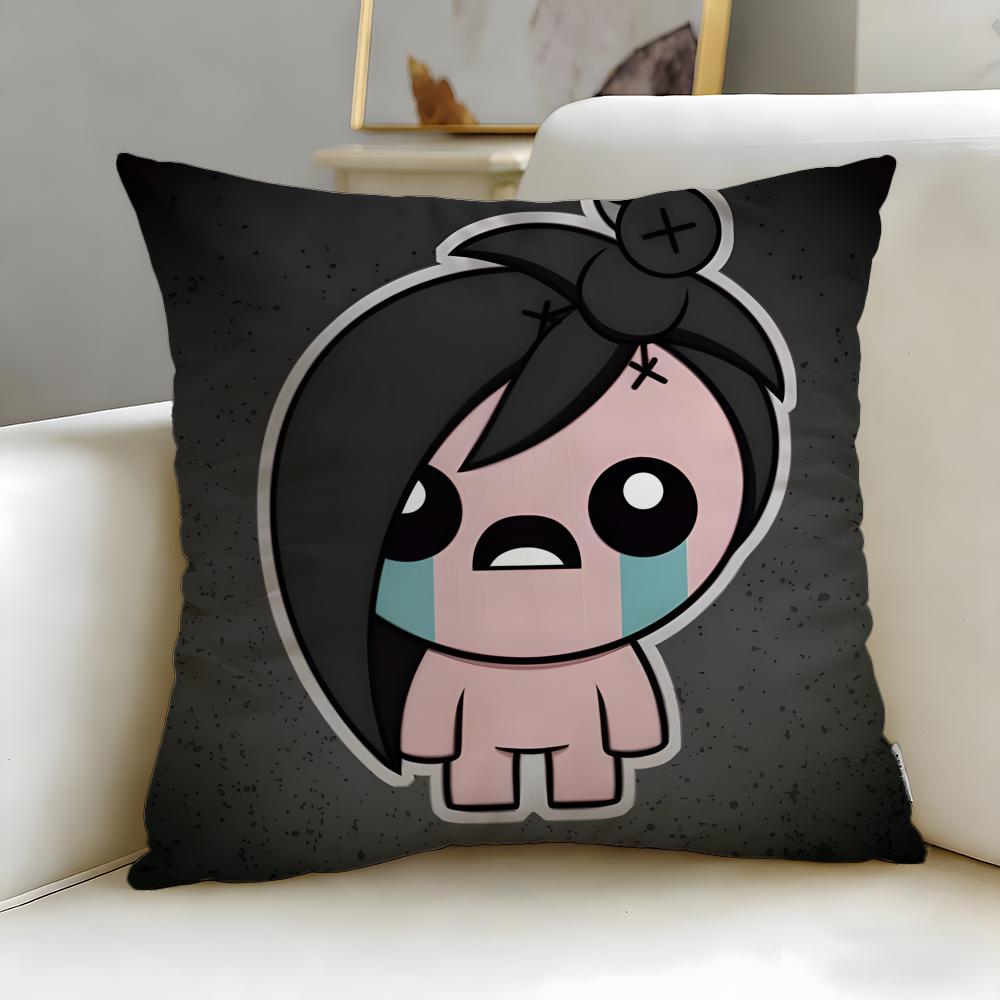 Trendy TThe Binding of Isaacable Cushion Cover Soft EasyWash Pillow Case Versatile for Couch Bed Travel and Office