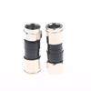 5/10/20Pcs Waterproof Straight Antenna Cable Adapters Rg6 F-Type Coaxial Compression Connectors For Satellite & Cable Tv