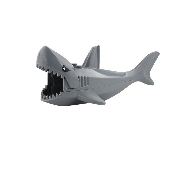 

Мини Сборные Строительные Блоки Модель Крокодиловой Акулы Орангутана Декоративные Блоки Для Детей Пластиковый Материал Gray Shark