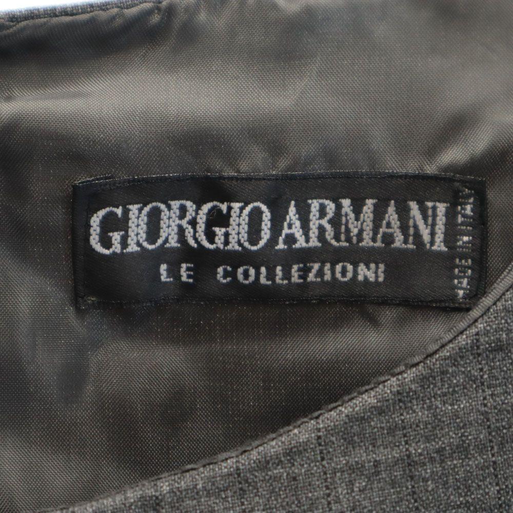 Giorgio Armani Vyrobeno v Itálii Tříčtvrteční rukáv Šaty ke kolenům šedé Dámské Použité
