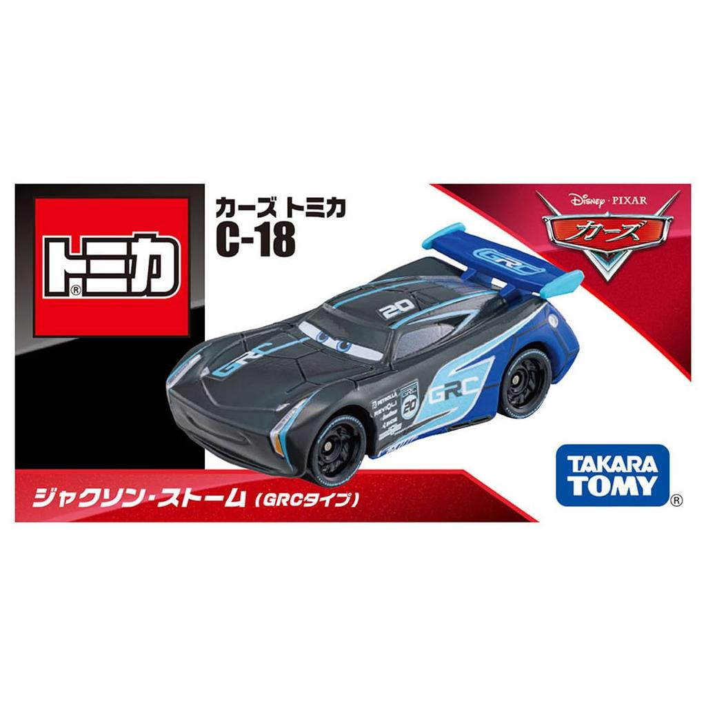 TAKARA TOMY Disney Cars Tomica Cars Tomica Jackson Storm Miniature Car Toy for Ages 3 and Up C-18 (GRC Type)