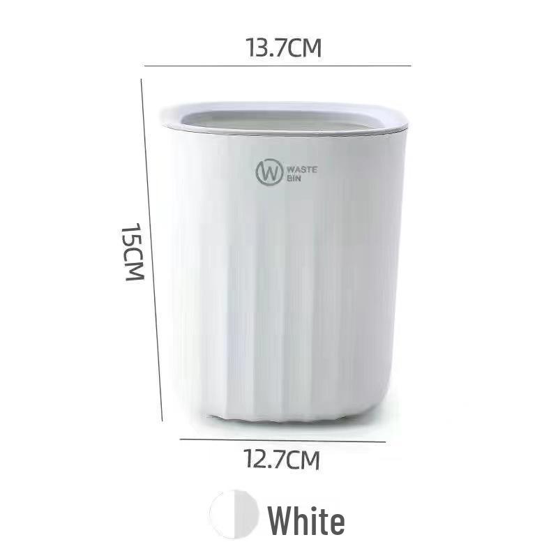 

Mini Desktop Trash Can: Multi-functional Lidless Small Can for Home or Office