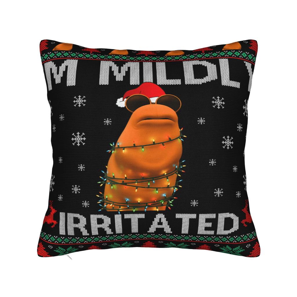 Marcus The Worm I Don't Like This Rock Pillow Cover  Novelty Pillow Case For Sofa Bedroom Home Decor Soft Cushion Cover Gift