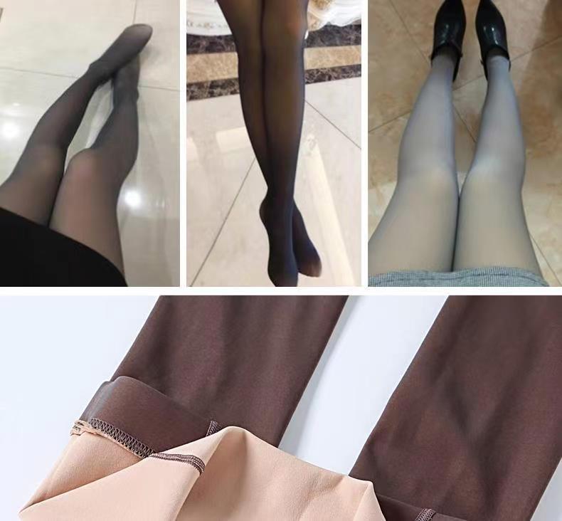 Collant Voile Gris Hôtesse: Collants fins transparents couleur chair pour le printemps et l'automne