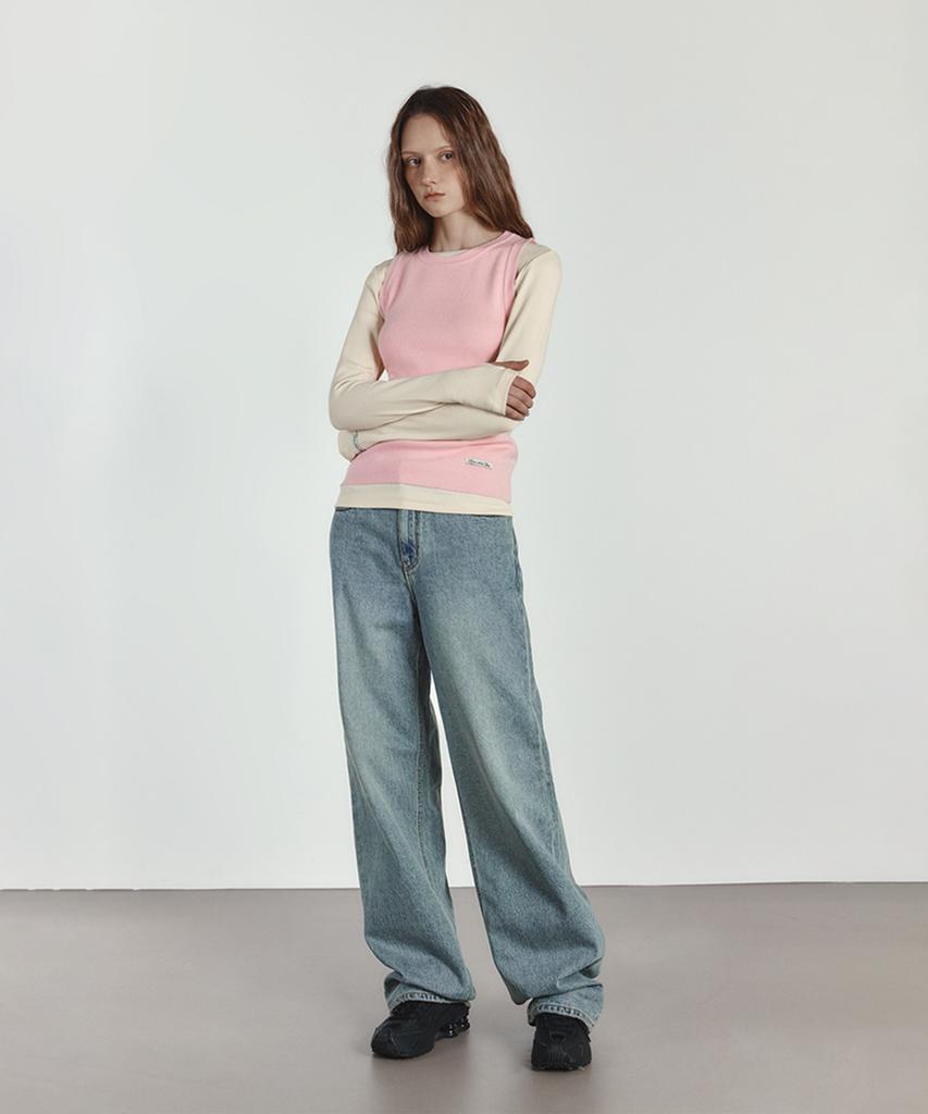 Isibchilwai Soft Touch Knit Vest (Baby Pink)