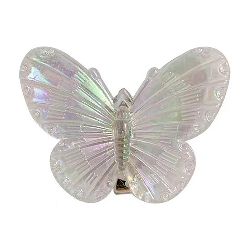 Colorful Butterfly Hairpin Side Clip Girl Sweet Broken Hair Clip Bangs Clip For Women  Barrettes Hair Accessories