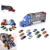 Durable Kids Vehicles Transport Car Carrier Semi Truck With 12 Mini Cars Gift Set