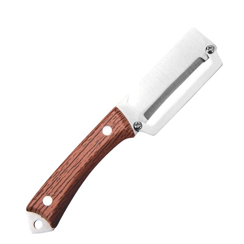 Stainless Steel Flat Edge Vegetable Peeler Potato Slicer Knife Easy Grip Handle Melon Grater for Quick Fruit Prep