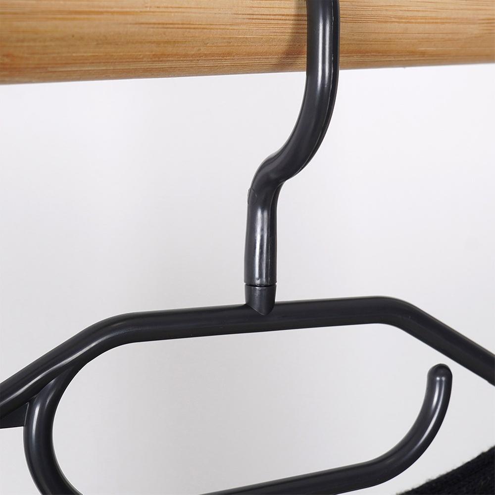 Black swivel clothes hangers 10 pcs.