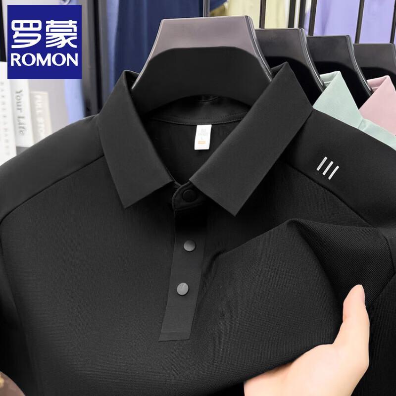 Romon Men s Ice Silk Short Sleeve Polo Shirt M/48