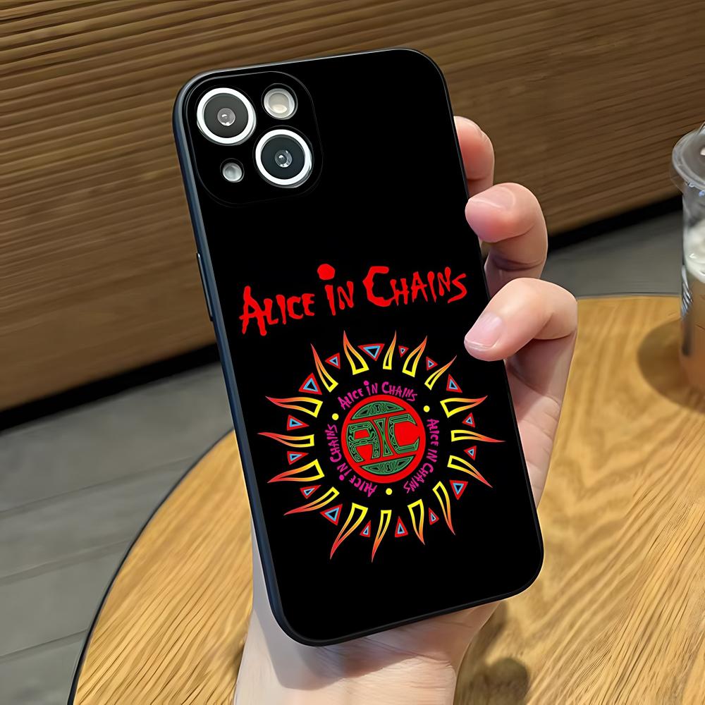 Band A_Alice In C_Chains Phone Case For IPhone 17 Pro Max 16 15 14 Pro Max 13 11 X Xs Xr 8 7Plus Silicone Cover