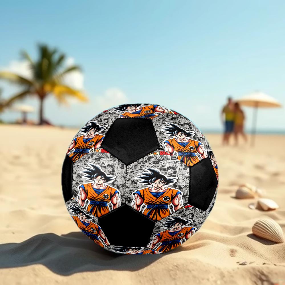 1pc Son Goku Dragon Ball Football Soccer Ball Size 5 Indoor Soccer Ball Fashion Colorful Backyard Game -Great For Sports Fans Gift HE39