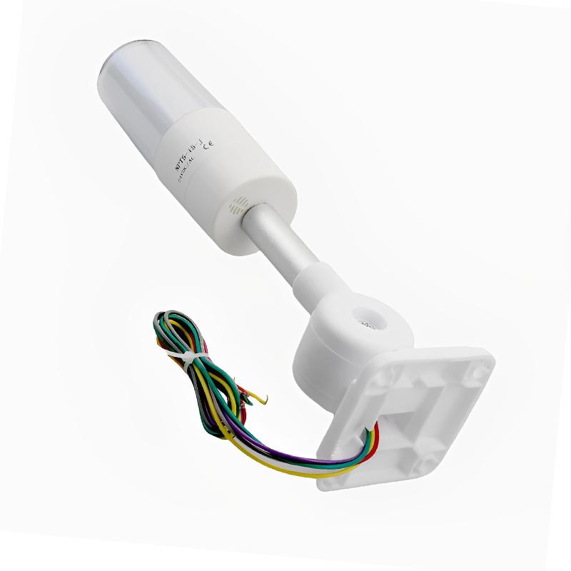 BK NPT5 24V Machine Warning Lamp Signal Buzzer Alarm 3-color LED IP55 1 Layer Folding Dustproof Tower Light 30000 Hours 1 Year