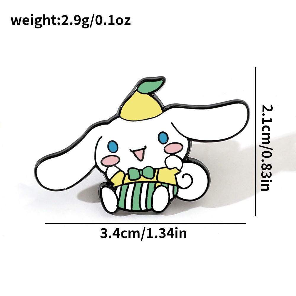 Cute Creative Personality Sanrio Metal Badge Pudding Dog Kulomie Alloy Oil Drop Brooch Accessories