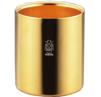 Tamahashi Tumbler Gold Gold 250ml Stainless Steel W Structure (24K Plated) 18-8 TM-042