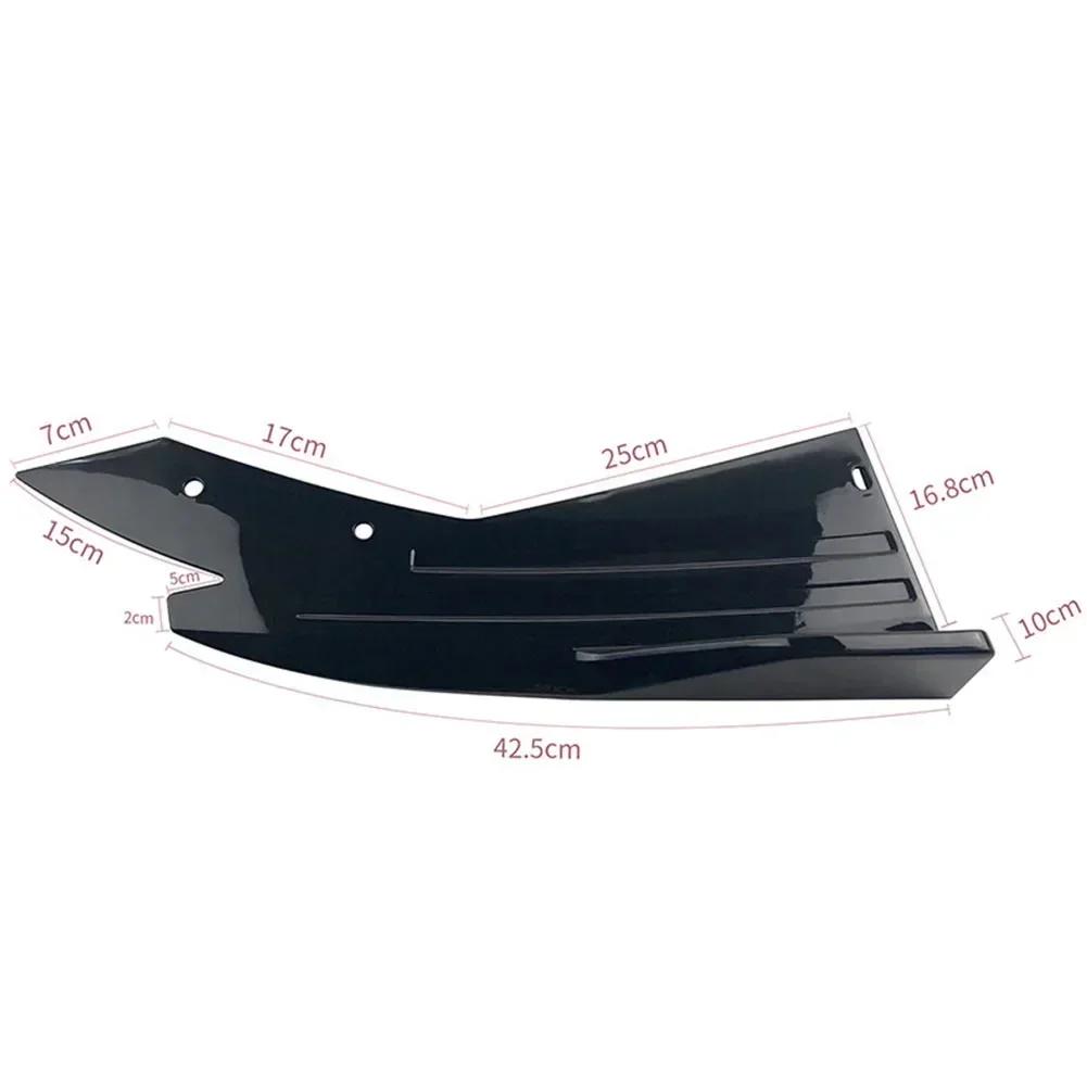 Gloss Black Rear Bumper Lip Side Spoiler Apron For Honda For Accord 10th 2018-2024 Car Exterior Mouldings Trim