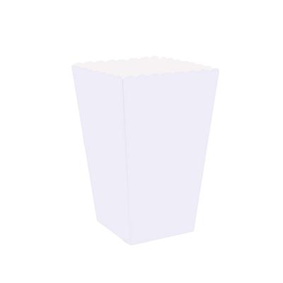NUOLUX 24pcs Popcorn Boxes Containers Cartons Paper Popcorn Bags White Black Stripe Box