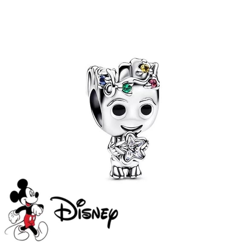 Disney DlY Marvel Universe Jewelry Gifts Iron Man Spider-Man Dangle Charms Beads Fit Original Europeans Silver Bracelet Necklace