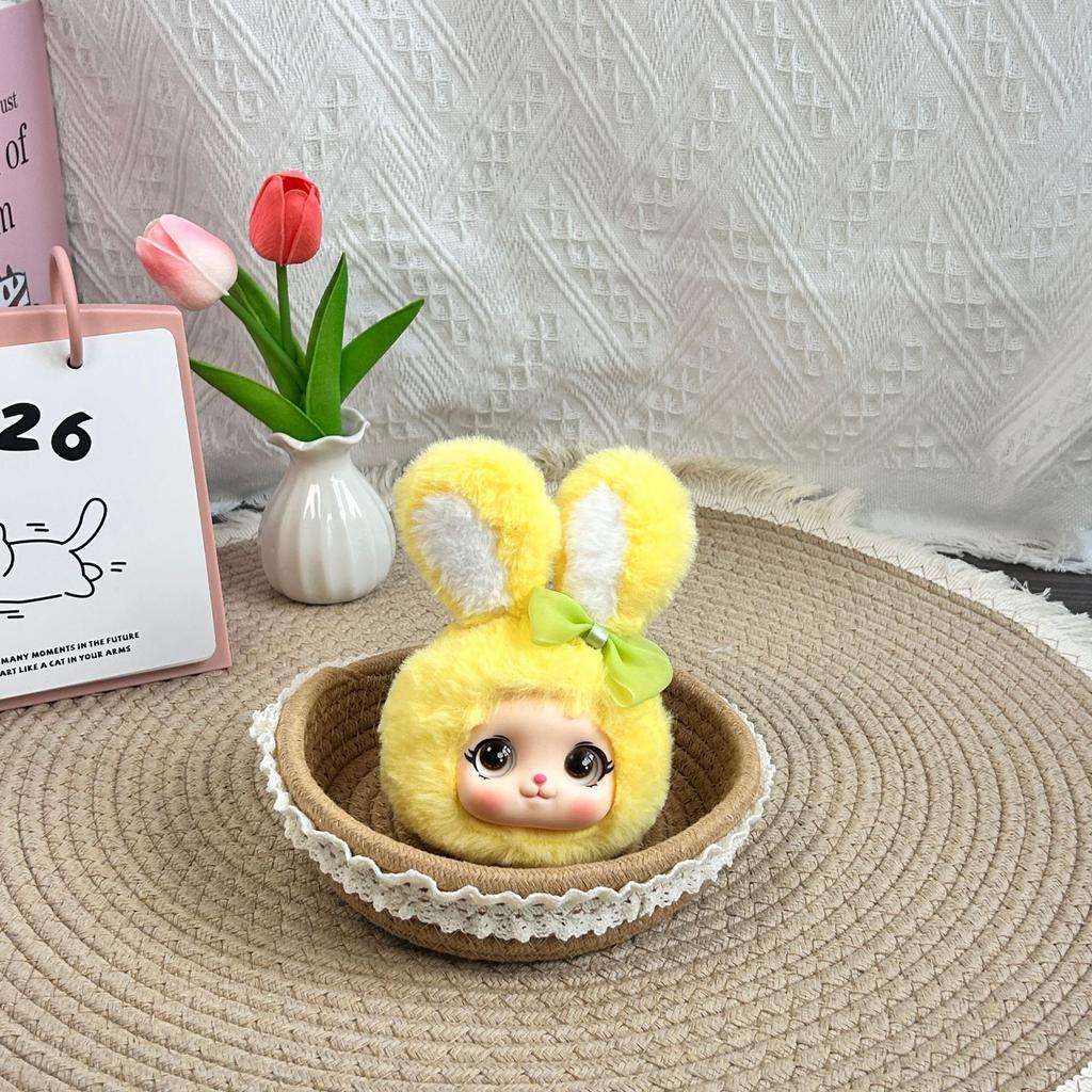 Cartoon Macaron Rabbit Plush Doll Bag Pendant Keychain Party Gifts