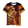 Summer Animal Tiger 3D Printed T-Shirts Men Women Fashion Streetwear Oversized Short Sleeve T Shirt Male Tees Tops Man Clothing