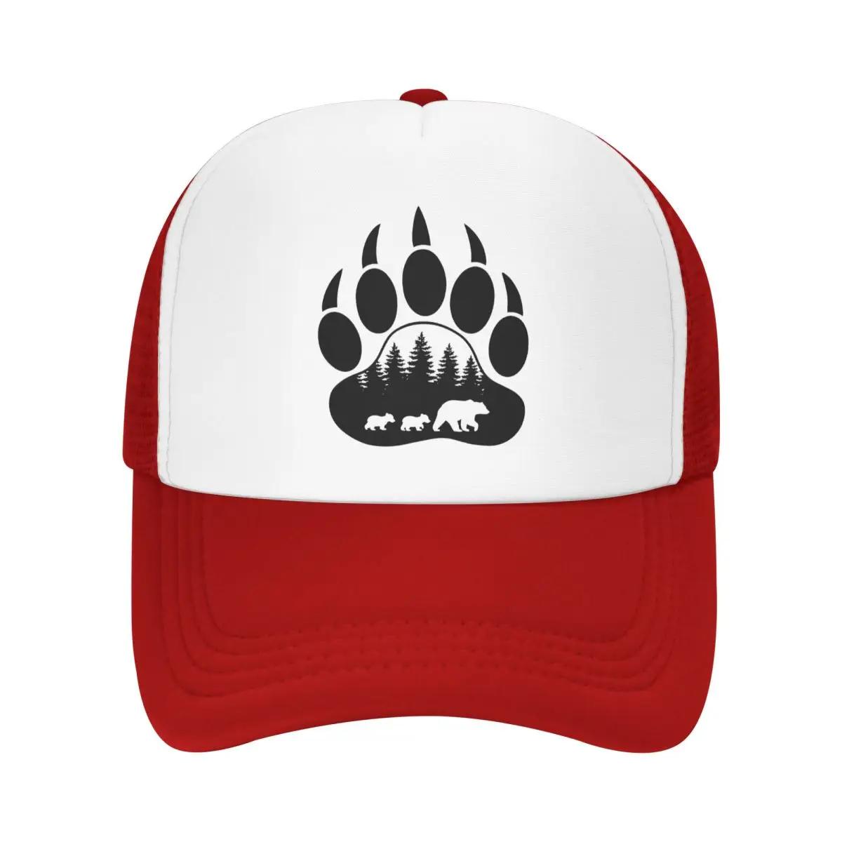 Custom Punk Unisex Animal Mama Bear Paw Trucker Hat Adult Adjustable Baseball Cap Unisex Women Hip Hop Dad Hat One Size