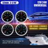 12V24V Universal 52MM 4 Gauge Kit with 2 Sensor Water Temperature + Oil Pressure + Fuel Level + Voltmeter For All Vehicle Marine