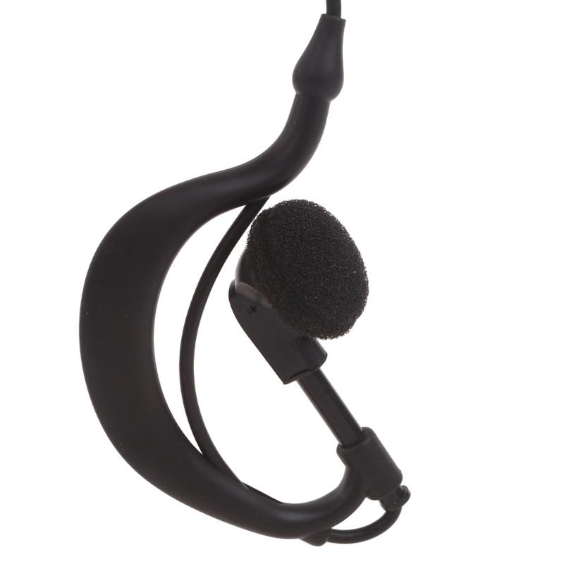 Durable 2 PIN Earhook Headset with Microphone Reliable Transmission & Ergonomic Design for ICV8 V80 V80E V82 V85 F4026