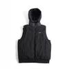 Color Block Reversible Puffer Vest Unisex Winter Warm Outerwear Sleeveless Jacket Casual Daily Wear