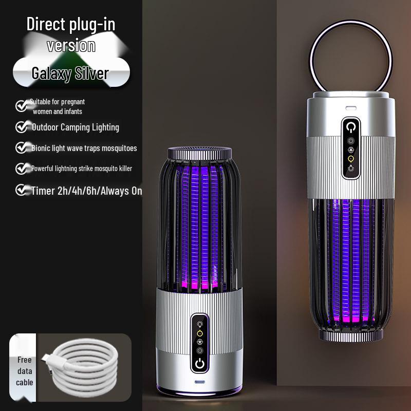 USB Electric Shock Mosquito Killer Lamp with UV Photocatalytic Trap for Home and Dormitory Use