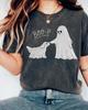 Maglietta Boo-P Cane Fantasma, Divertente Maglietta Mamma Cane per Halloween, Carina Maglietta Cucciolo Spettrale, Maglietta Grafica Cane Fantasma Retrò, Regalo per Amante dei Cani