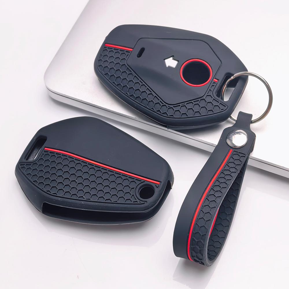 Key Fob Cover for BMW R1250GS R1200GS ADV with Keychain Anti-Scratch Surface Shockproof Structure Soft Grip Texture Easy Install Design