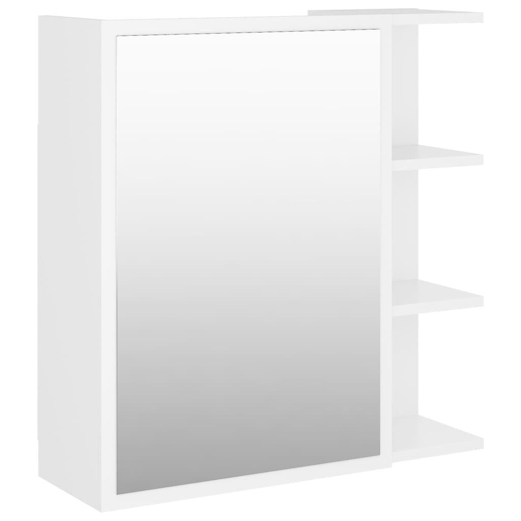 Moderner Minimalistischer Bad-Spiegelschrank Mit Aufbewahrung, Wandmontierter Make-up-Spiegelschrank, 62,5x20,5x64 Cm