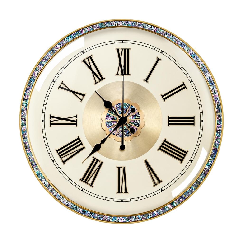 Decorative Wall Clock with Roman Numerals Large for Office, Entryway