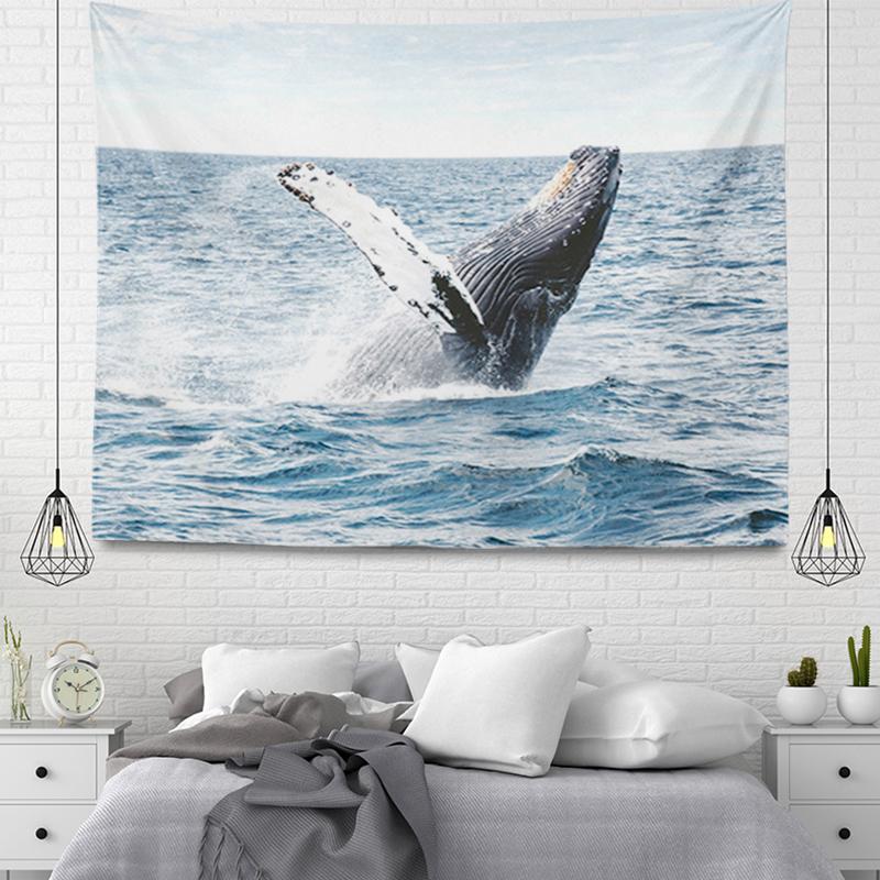 Bohemian Ornaments Large Fabric Tapestry Sea Beach Landscape Wall Aesthetic Room Decor Bedroom Living Home