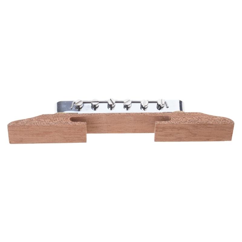 Jazz Guitar Bridge Electric Guitar Bridge Plate Guitar Part 6 String Wood Guitar Bridge for Electric Guitar Saddles