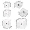 1PC Acrylic Box Display Case Square Flip Fashion Storage Display Jewelry Storage Gift Box Storage Box Dustproof Transparent