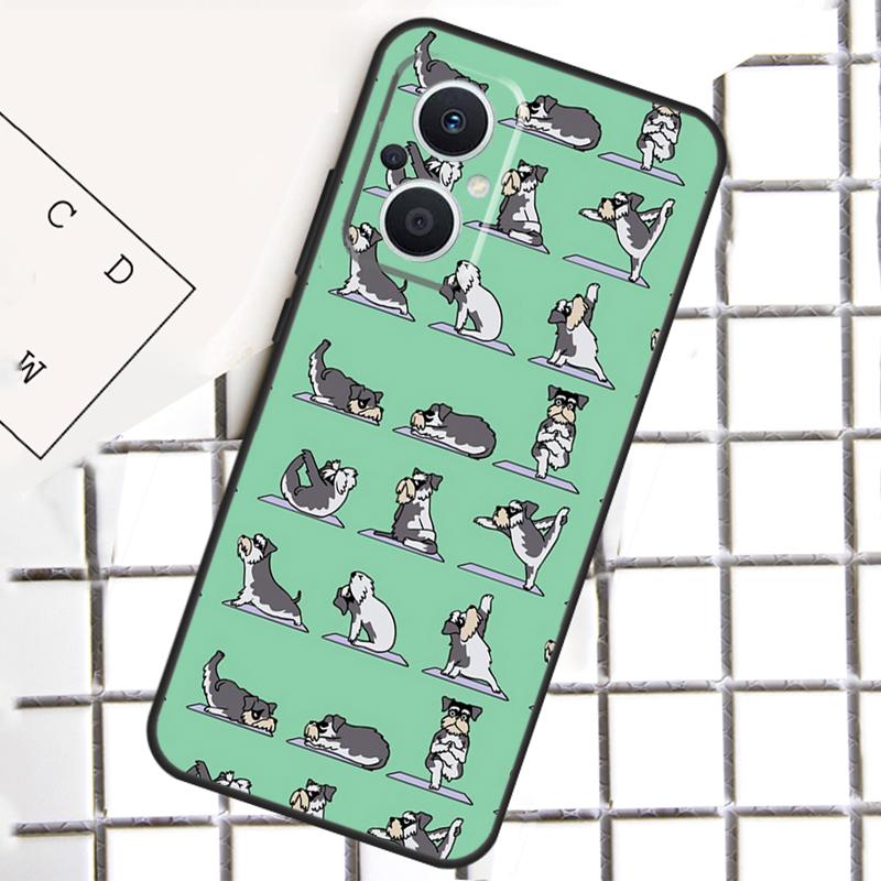 Cartoon Schnauzer Hund Für OPPO Reno 13 14 12 11 10 Pro 11F 12F 13F 14F 7 8 Lite 8T OPPO Find X5 X6 X8 X9 Pro Hülle
