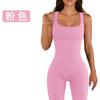 JYL Ribbed Sports Jumpsuit Hip Lifting Quick Dry Running Bodysuit