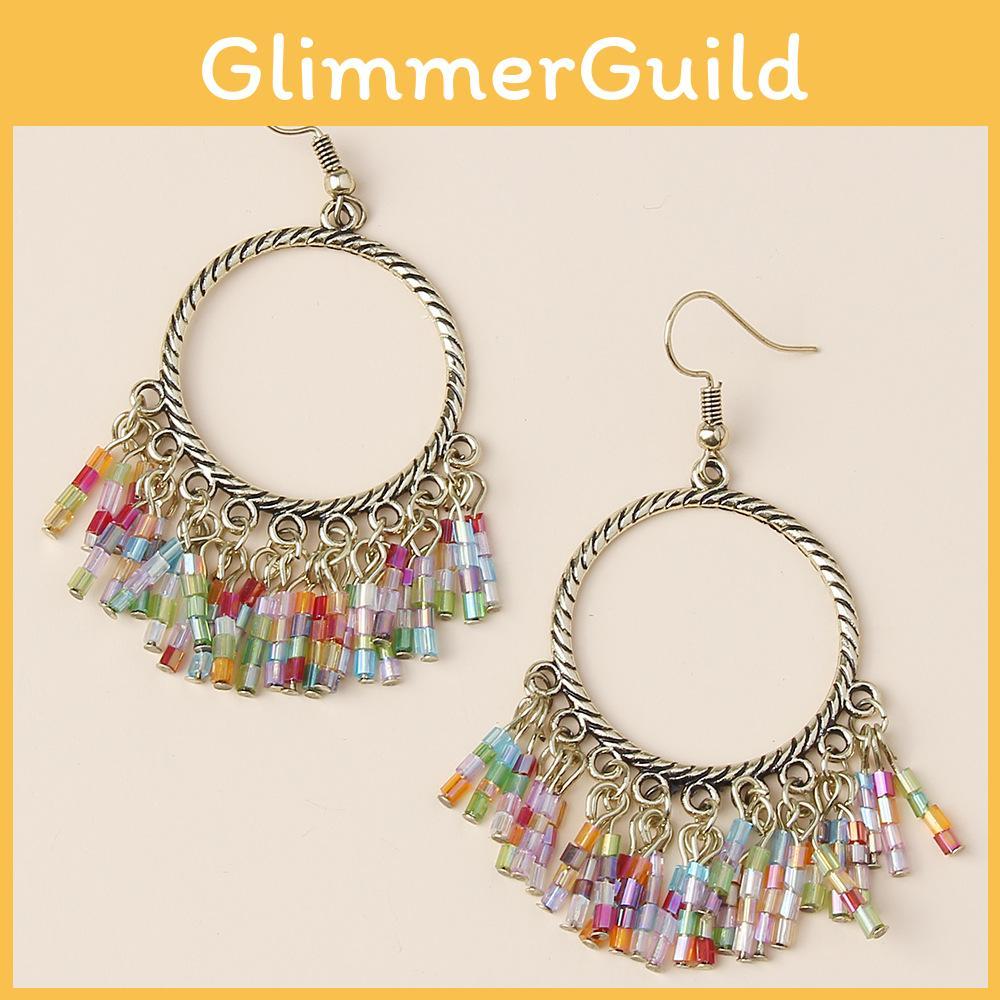 Ethnic Modern Alloy Jewelry With Geometric Shape And Embellished Crystals