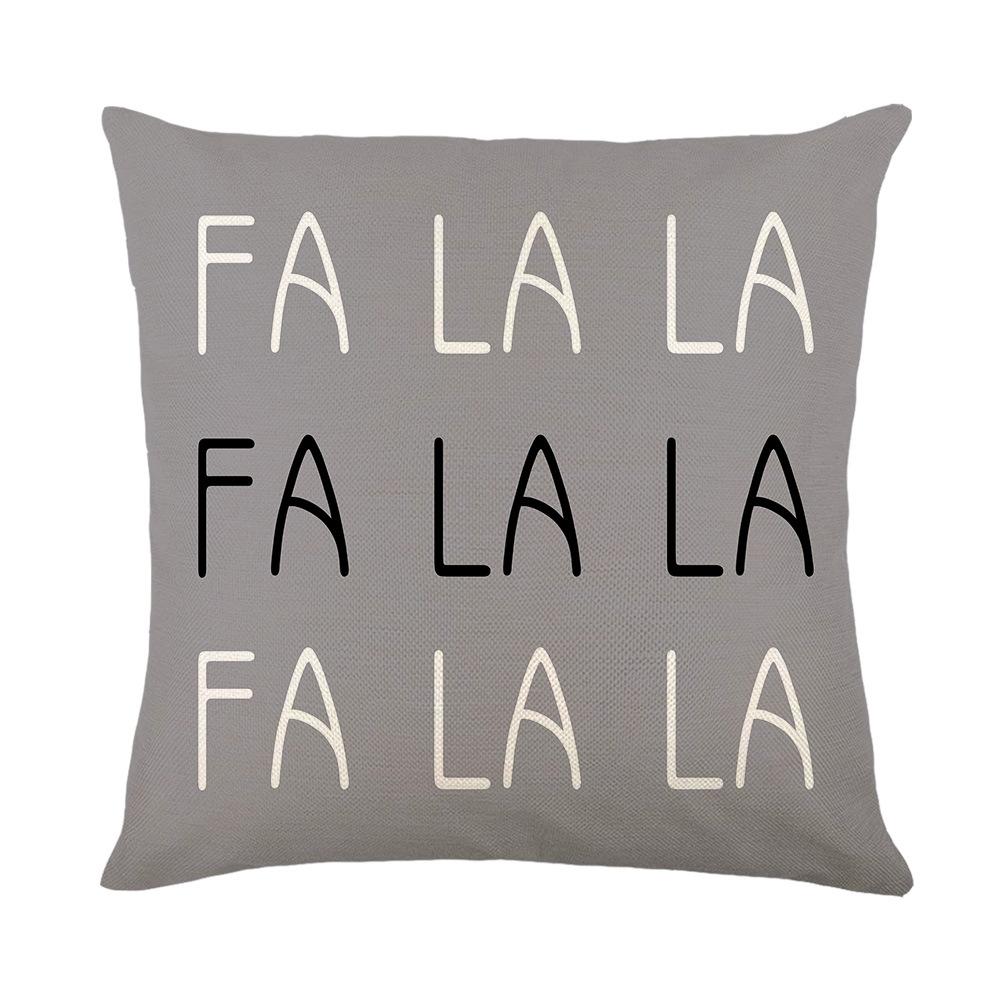 Christmas Pillow Cover Polyester Printed Home Sofa Cushion Cover Living Room Bedroom Pillow