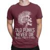 Old Punks Never Die We Just Stand in the Back Graphic 100 Cotton TShirt Old Punks Never Die Tops Tees For Unisex