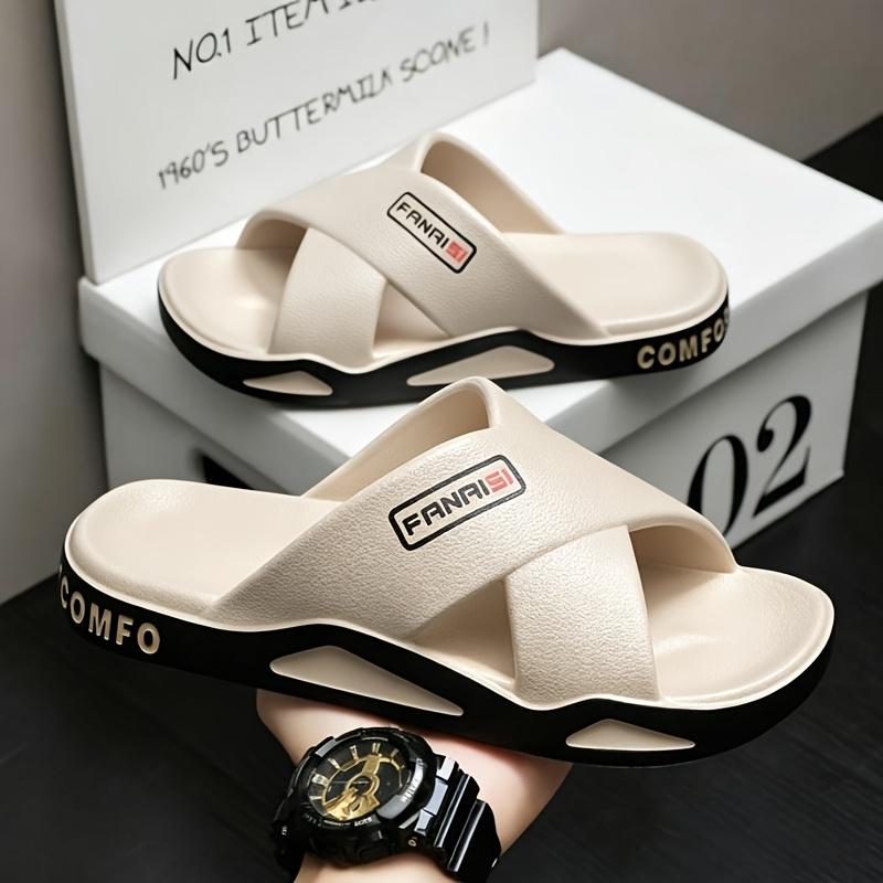 Herren Pantoffeln Bequeme Freizeit Badezimmer Pantoffeln Haus Innen und Strand Pantoffeln
