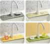 Silicone Tap Mat Kitchen Sink Spill-Proof Drying Pads Foldable Drainage Mat for Home Kitchen Sink Storage Accessories