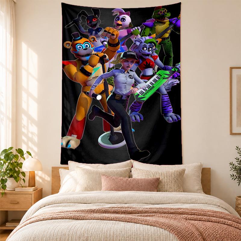 Tapestry Five Nights at Freddy's di alta qualità per decorare le pareti del soggiorno, della camera da letto, del dormitorio, ideale come decorazione murale per la camera da letto o come regalo di festa