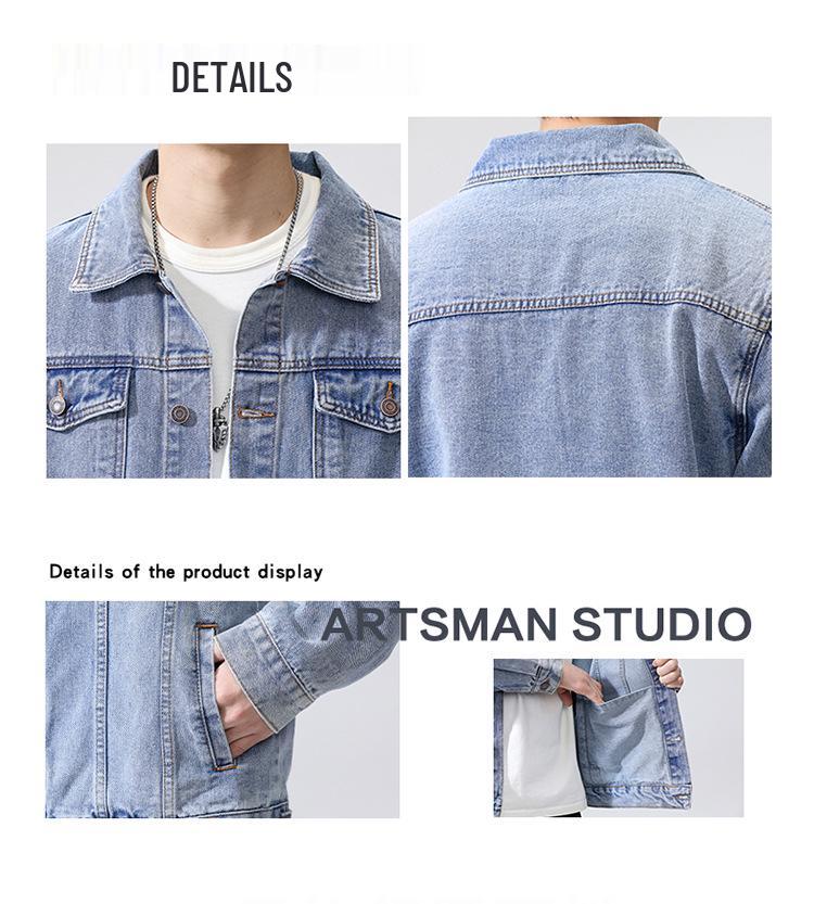 2024 Men's Trendy Loose Denim Jacket - Spring Casual Korean Style