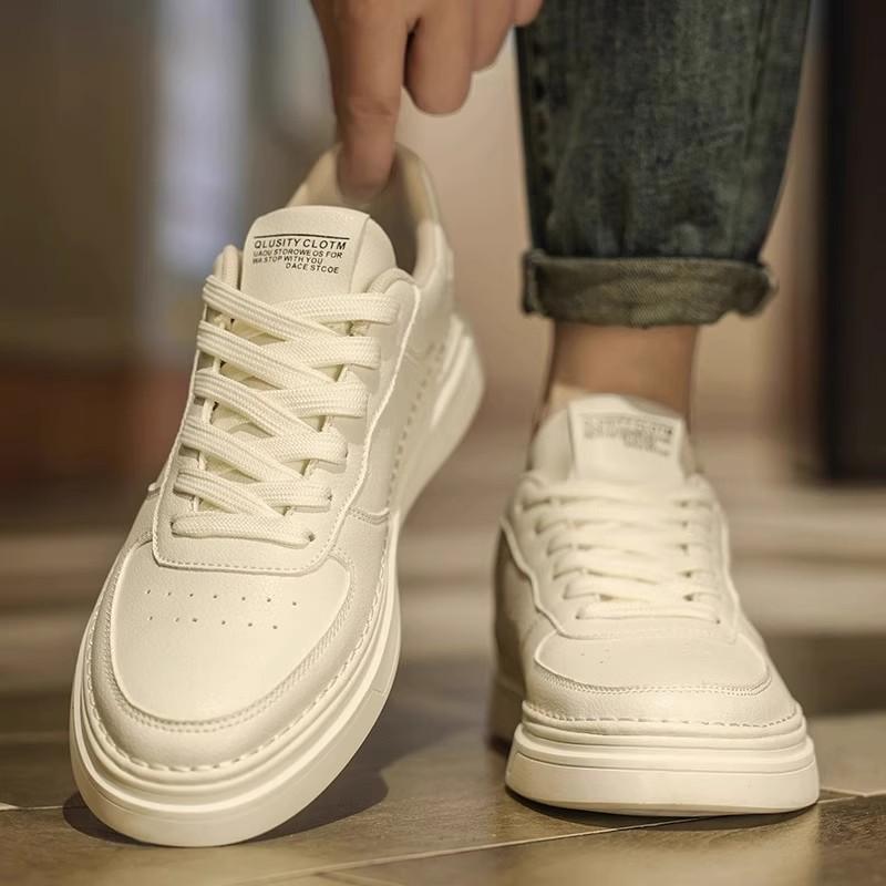 

Маленькие белые туфли Мужская обувь Мужская дышащая высококачественная повседневная кожаная обувь Универсальная обувь для сноуборда Спорт 44