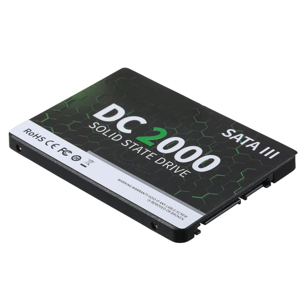 DC2000 512GB 2.5 Inch SSD Internal Solid Stable Drive SATA III Interface Fast Read&Wirte Speed for PC Laptop