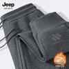 JEEP SPIRIT Men's Fleece-Lined Winter Jogger Sweatpants